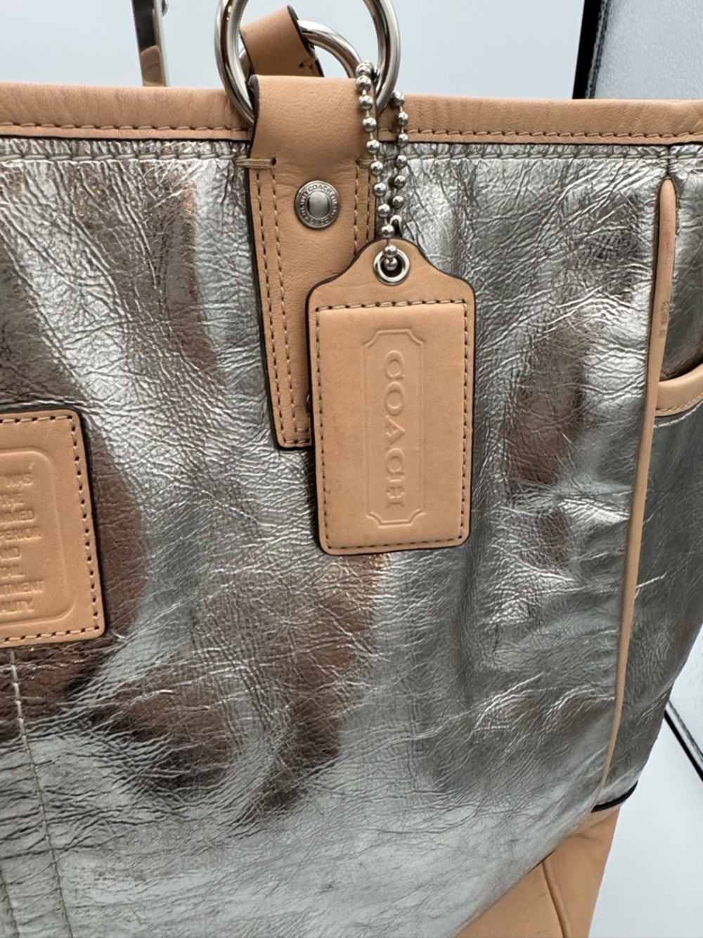 Coach (2013) Metro Metallic Tote - Picture 3 of 10